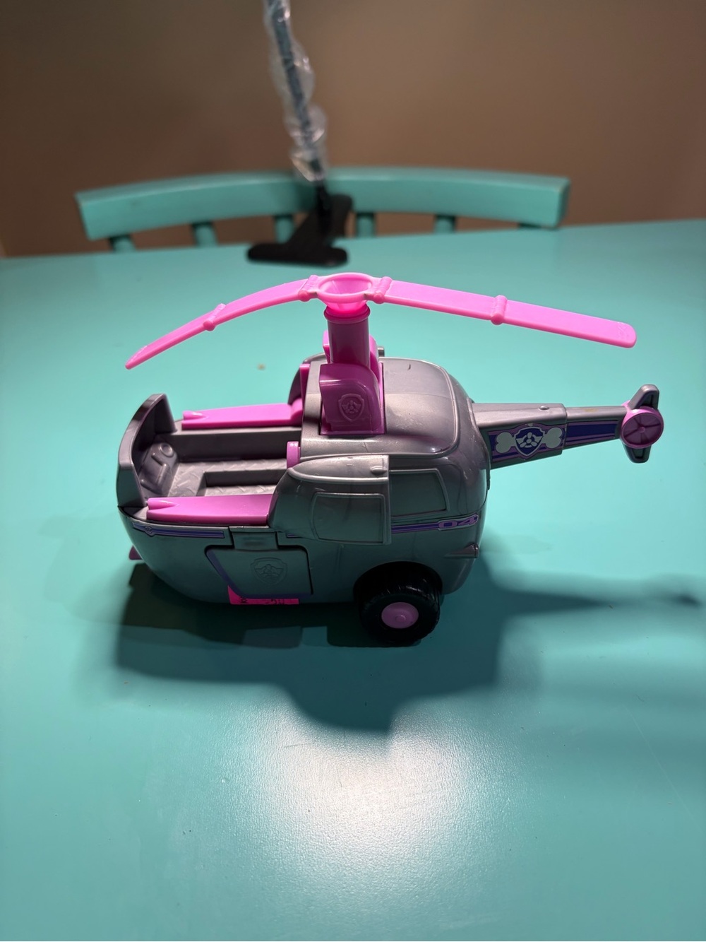 Source Unknown Pink and Gray Kids Rescue Helicopter Toy
